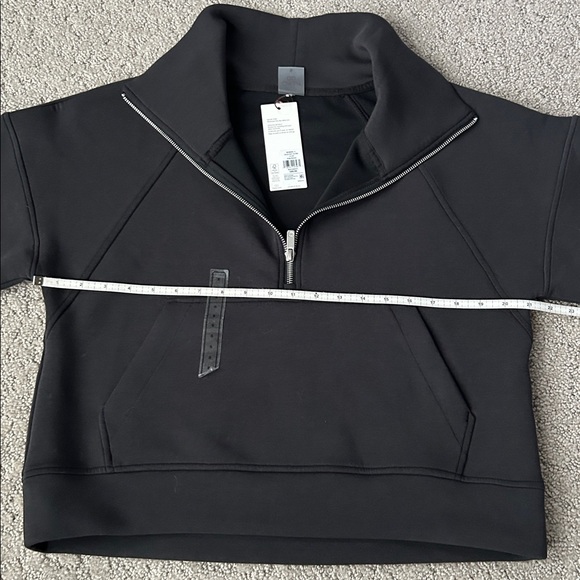 CALIA Women's Soft Scuba 1/4 Zip Pullover Sweatshirt Black Athleisure Top S NEW - Picture 8 of 12